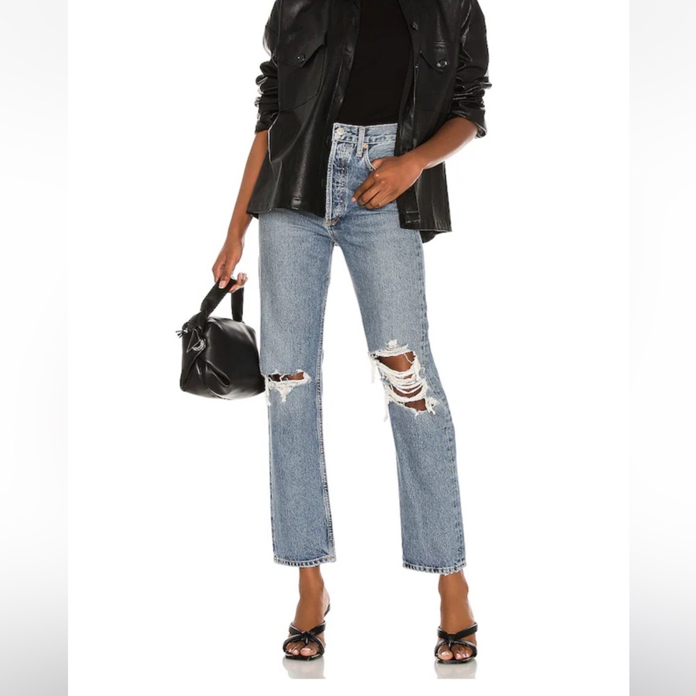 AGOLDE 90s Pinch Waist Jeans in Backdrop SIZE 27